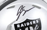 Geno Smith Autographed Las Vegas Raiders Speed Mini Helmet - Beckett W Hologram