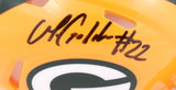 Matthew Golden Autographed Green Bay Packers Speed Mini Helmet - Beckett W Holo