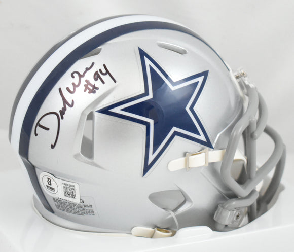 DeMarcus Ware Autographed Dallas Cowboys Speed Mini Helmet - Beckett W Hologram