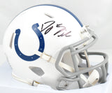 DJ Giddens Autographed Indianapolis Colts Speed Mini Helmet - Beckett W Hologram