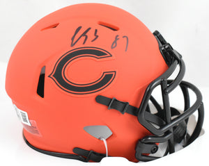 Luther Burden Autographed Chicago Bears Rave Speed Mini Helmet