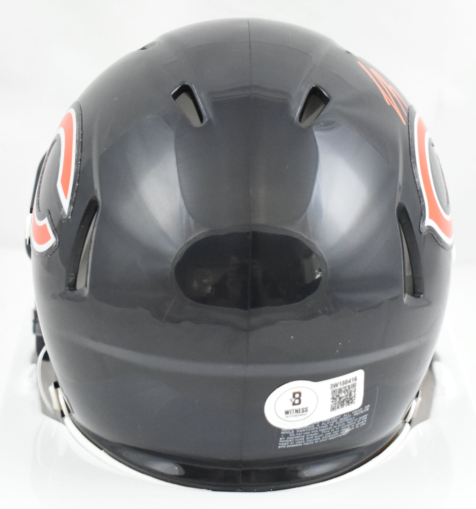 chicago bears mini football helmet Luther Burden Autographed Chicago Bears Speed Mini Helmet