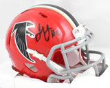 Julio Jones Signed Atlanta Falcons 66-69 Speed Mini Helmet - Beckett W Holo