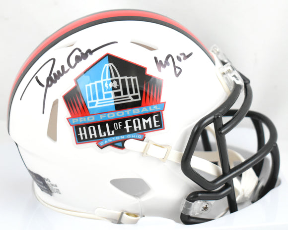 Dave Casper Autographed Hall of Fame Raiders Speed Mini Helmet- Prova *Black