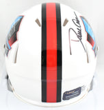 Dave Casper Autographed Hall of Fame Raiders Speed Mini Helmet- Prova *Black