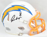 Omarion Hampton Signed Los Angeles Chargers Speed Mini Helmet - Beckett W Holo