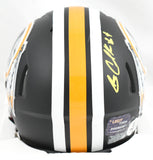 Gary Clark Autographed Washington Flat Black Speed Mini Helmet- BAW Holo