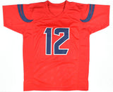 Nico Collins Autographed Red Pro Style Jersey - Beckett W Hologram *Silver