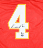 Rashee Rice Autographed Red Pro Style Jersey - Beckett W Hologram *Black