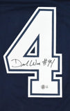 DeMarcus Ware Autographed Blue Pro Style Jersey - Beckett W Hologram *Black