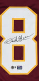 Darrell Green Autographed Maroon Pro Style Jersey - Beckett W Hologram *Black