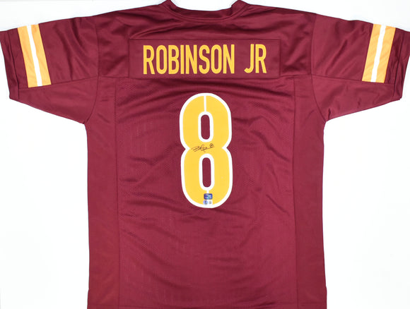 Brian Robinson Jr. Autographed Maroon Pro Style Jersey-Beckett W Hologram *Black