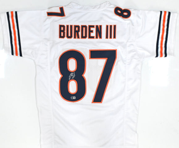 Luther Burden Autographed White Pro Style Jersey - Beckett W Hologram *Silver