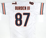Luther Burden Autographed White Pro Style Jersey - Beckett W Hologram *Silver