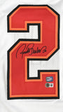 Ronde Barber Autographed White Pro Style Jersey - Beckett W Hologram *Black