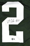 Matthew Golden Autographed Green Pro Style Jersey - Beckett W Hologram *Black