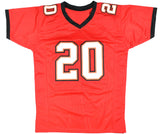 Ronde Barber Autographed Red Pro Style Jersey - Beckett W Hologram *Black