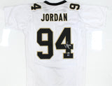 Cam Jordan Autographed White Pro Style Jersey - Beckett W Hologram *Silver