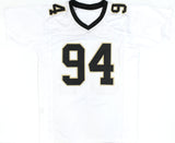 Cam Jordan Autographed White Pro Style Jersey - Beckett W Hologram *Silver