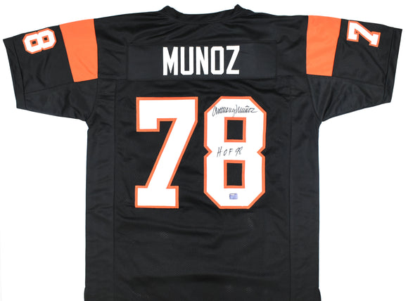 Anthony Munoz Autographed Black Pro Style Jersey HOF - Prova *Black