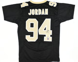 Cam Jordan Autographed Black Pro Style Jersey - Beckett W Hologram *Black