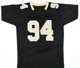 Cam Jordan Autographed Black Pro Style Jersey - Beckett W Hologram *Black
