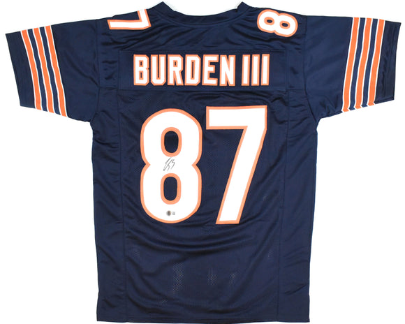 Luther Burden Autographed Blue Pro Style Jersey - Beckett W Hologram *Black