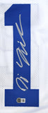 DJ Giddens Autographed White Pro Style Jersey - Beckett W Hologram *Silver