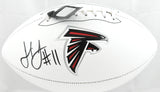 Julio Jones Autographed Atlanta Falcons Logo Football - Beckett W Hologram