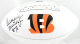 Anthony Munoz Autographed Cincinnati Bengals Logo Football - Prova *Black