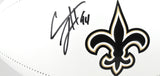 Cam Jordan Autographed New Orleans Saints Logo Football - Beckett W Hologram