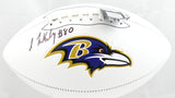 Isaiah Likely Autographed Baltimore Ravens Logo Football - Beckett W Hologram
