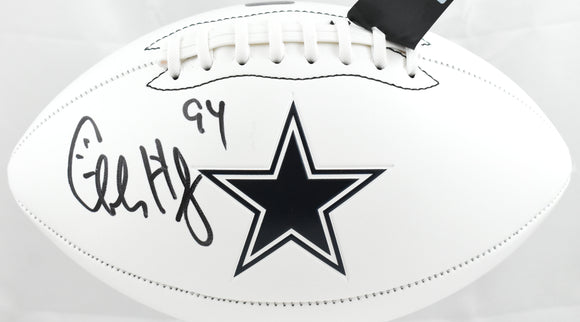 Charles Haley Autographed Dallas Cowboys Logo Football - Prova *Black