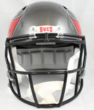 Mike Alstott Autographed Buccaneers F/S Speed Helmet A-Train - Beckett W Holo