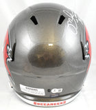 Mike Alstott Autographed Buccaneers F/S Speed Helmet A-Train - Beckett W Holo