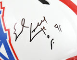 Eddie George Earl Campbell Signed Oilers F/S Speed Authentic Helmet- Fanatics BA
