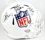 Tiki Barber Ronde Barber Autographed NFL F/S Speed Helmet - Beckett W Hologram