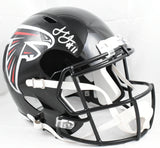 Julio Jones Autographed Atlanta Falcons F/S Speed Helmet -Beckett W Holo*Silver