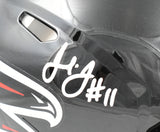 Julio Jones Signed Falcons F/S Speed Authentic Helmet - Beckett W Holo *Silver