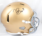 Tim Brown Autographed Notre Dame F/S Speed Helmet - Fanatics *Black