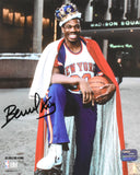 Bernard King Autographed New York Knicks 8x10 Smile Photo - Prova *Black