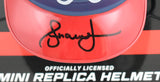 Andruw Jones Autographed Atlanta Braves Mini Helmet- Beckett W Hologram *Black