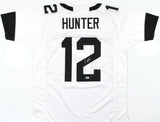 Travis Hunter Autographed White Pro Style Jersey - Beckett W Hologram *Silver
