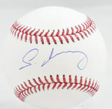 Cristopher Sanchez Autographed Rawlings OML Baseball - Beckett W Hologram *Blue