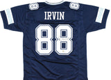 Michael Irvin Autographed Blue Pro Style Jersey - Beckett W Hologram *Black