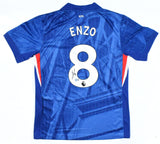 Enzo Fernandez Autographed Chelsea Home Soccer Jersey #8 - Beckett W Hologram *L