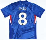 Enzo Fernandez Autographed Chelsea Home Soccer Jersey #8 - Beckett W Hologram *M
