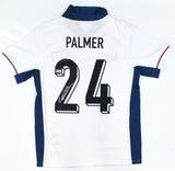 Cole Palmer Autographed England Home Soccer Jersey #24 - Beckett Hologram *M