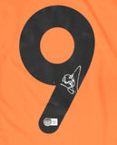 Patrick Kluivert Autographed Netherlands Home Soccer Jersey #9-Beckett Holo *M