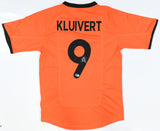 Patrick Kluivert Autographed Netherlands Home Soccer Jersey #9 - Beckett Holo *L